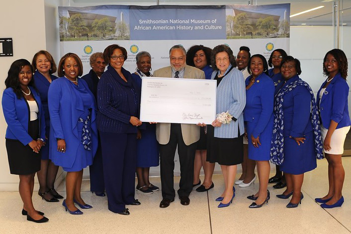 Zeta Phi Beta Sorority, Incorporated presented $250,000 donation to the Smithsonian National Museum of African American History and Culture